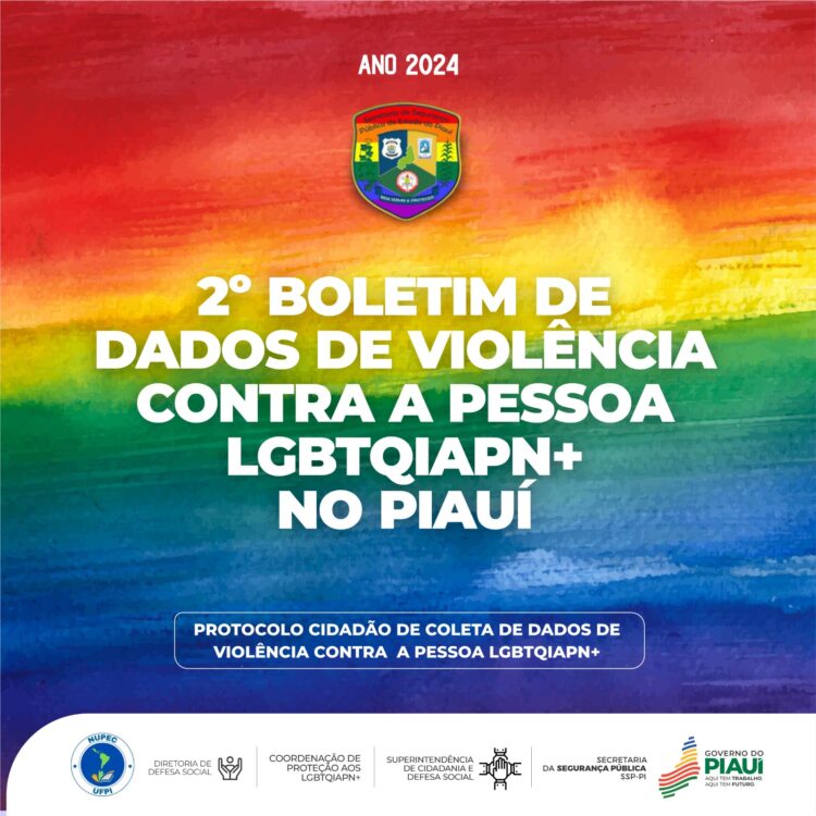 Secretaria da Segurança divulga dados de crimes cometidos contra a população LGBTQIAPN+ no Piauí