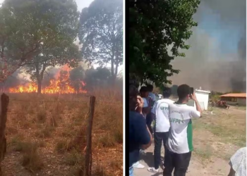 Incêndio atinge terreno na UFPI em Teresina e aulas são suspensas