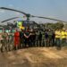 Bombeiros militares combatem incêndio florestal no município de Canto do Buriti